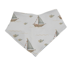 Wendehalstuch Küstenkind Boote Fische